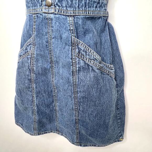 Japna Denim Sweetheart Neckline Mini Dress Small - Picture 4 of 8